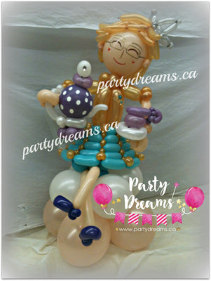 Balloon Sculpture - High Tea Party Queen (Medium) #BP12