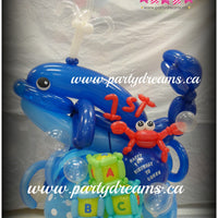 Balloon Animal - Whale in Ocean (Medium) #AM9