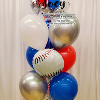 Baseball Lover ~ Bespoke Bubble Balloon Bouquet #265