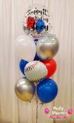 Baseball Lover ~ Bespoke Bubble Balloon Bouquet #265