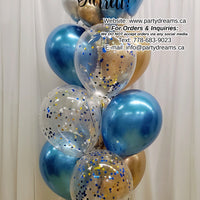 Seaside Elegance ~ Bespoke Bubble Balloon Bouquet #319