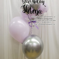 Something Simple ~ Bespoke Bubble Birthday Balloon Bouquet #261