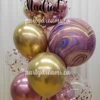 Pink Fusion ~ Bespoke Bubble Balloon Bouquet #120