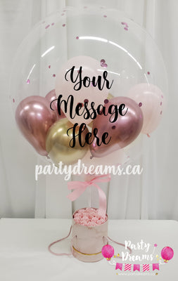 Sparkling Pink ~ Bespoke Balloon Soap Rose Box Set #173