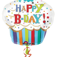 Birthday Cupcake ~ Confetti Bubble Balloon Bouquet #CH19