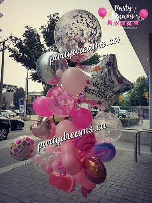 Surprise! Jumbo Birthday Balloon Bouquet #S8
