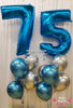 Jumbo Number Birthday Balloon Bouquet Set #302