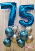 Jumbo Number Birthday Balloon Bouquet Set #302