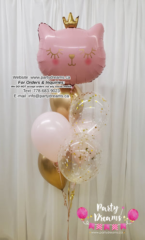Lovely Cat ~ Birthday Balloon Bouquet #222