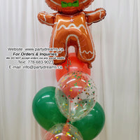 Lovely Gingerbread ~ Christmas Balloon Bouquet #XMAS04
