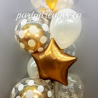 Snowy Hug ~ Christmas Bespoke Bubble Balloon Bouquet #XMAS01