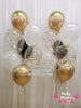Classic Celebration Mix ~ 2 sets of 7 - Standard & Confetti Latex Balloon Bouquet #CF8
