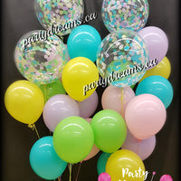 Confetti Bubble Balloon Bouquets Set #BL08