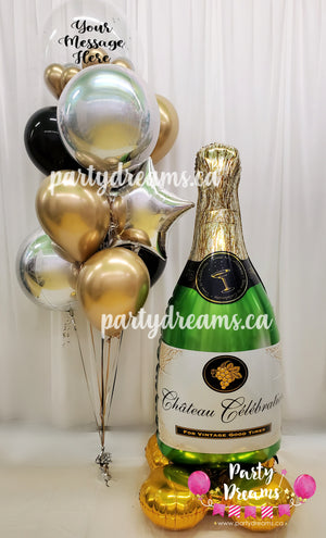 It's Time to Celebrate! ~ Bespoke Bubble Balloon Bouquet #180