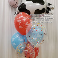 Lovely Cow ~ Birthday Balloon Bouquet #243