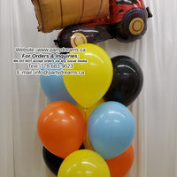 Dump Truck Party! ~ Birthday Balloon Bouquet #250