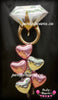 Diamond Ring with Love Proposal_Engagement Balloon Bouquet #EL09