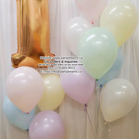 Pastel Birthday ~ Jumbo Number Birthday Balloon Bouquet Set #306