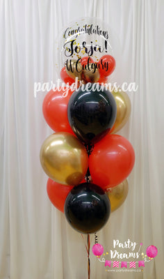 What a proud day! ~ Congratulations Bespoke Bubble Balloon Bouquet #192