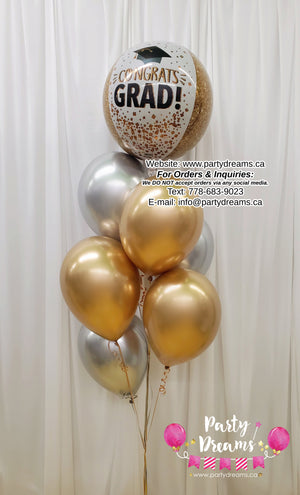 Congrats Grad! ~ Graduation Balloon Bouquet #215