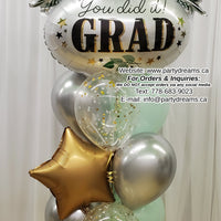 Warmest Congratulations! ~ Graduation Balloon Bouquet #217