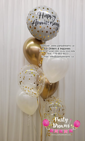 Sheer Delight ~ Happy Anniversary Balloon Bouquet #208