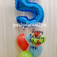 Fun Birthday ~ Jumbo Number Birthday Balloon Bouquet #206