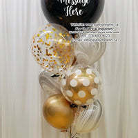 Personalized Round Balloon Bouquet #313