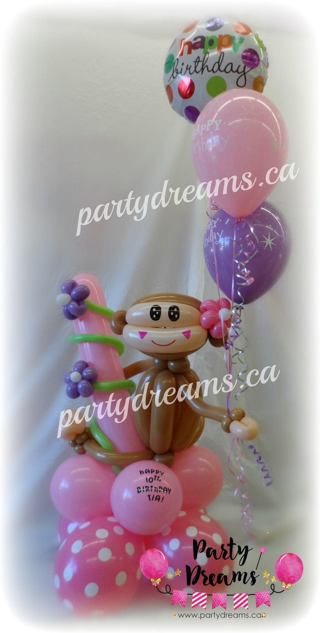 Balloon Animal - Monkey in Garden (Medium) #AM20