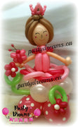 Balloon Sculpture - Birthday Princess in Garden (Medium) #BP47