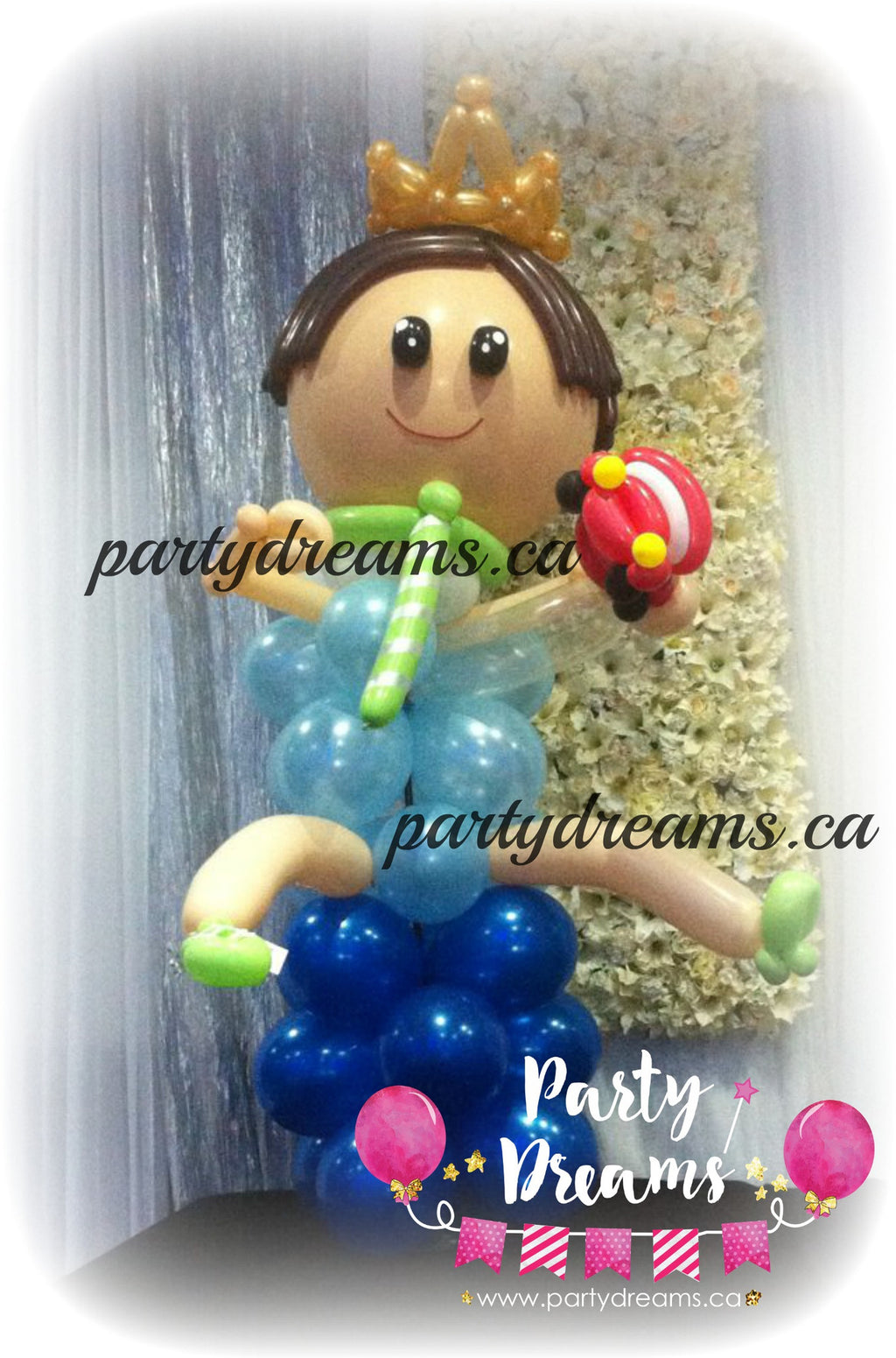 Balloon Sculpture - 1st Birthday Prince (Jumbo) #BP41