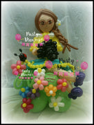 Balloon Sculpture -  Garden Girl with Camera (Medium) #BP7