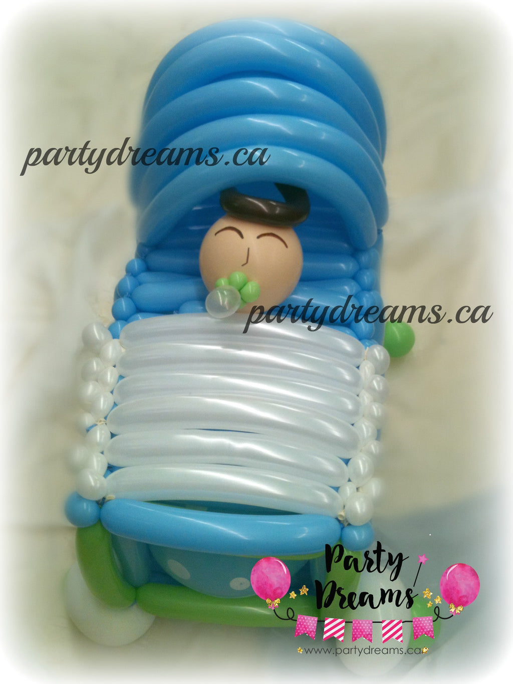 Welcome Baby Boy in Basket (Medium) #BBS9