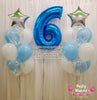 Best Wishes On Your Birthday! ~ Jumbo Number Birthday Balloon Bouquet Set #234