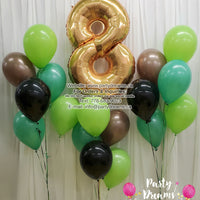 Jumbo Number Birthday Balloon Bouquet Set #241