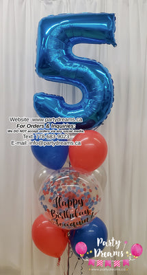 Awesome Birthday! ~ Bespoke Balloon Bouquet #224