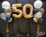 Midnight Birthday! ~ Jumbo Number Birthday Balloon Set #186