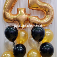Jumbo Number Birthday Balloon Bouquet Set #301