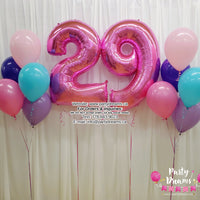 Party Starter ~ Jumbo Number Birthday Balloon Bouquet Set #275