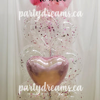 Sparkles of Love ~ Bespoke Bubble Balloon Bouquet #BL06