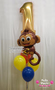 Monkey Party! ~ Birthday Number Balloon Bouquet #295