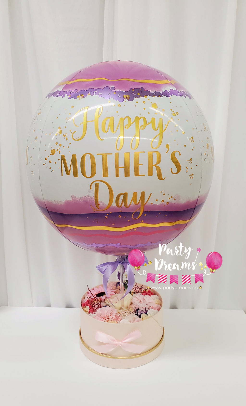 Mother's Day Balloon Soap Flower Box Set - C