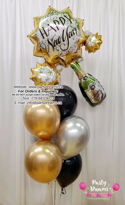 New Year Celebration Balloon Bouquet #317