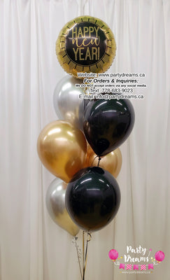 New Year Celebration Balloon Bouquet #318