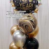 New Year Celebration Balloon Bouquet #316