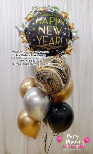 New Year Celebration Balloon Bouquet #316