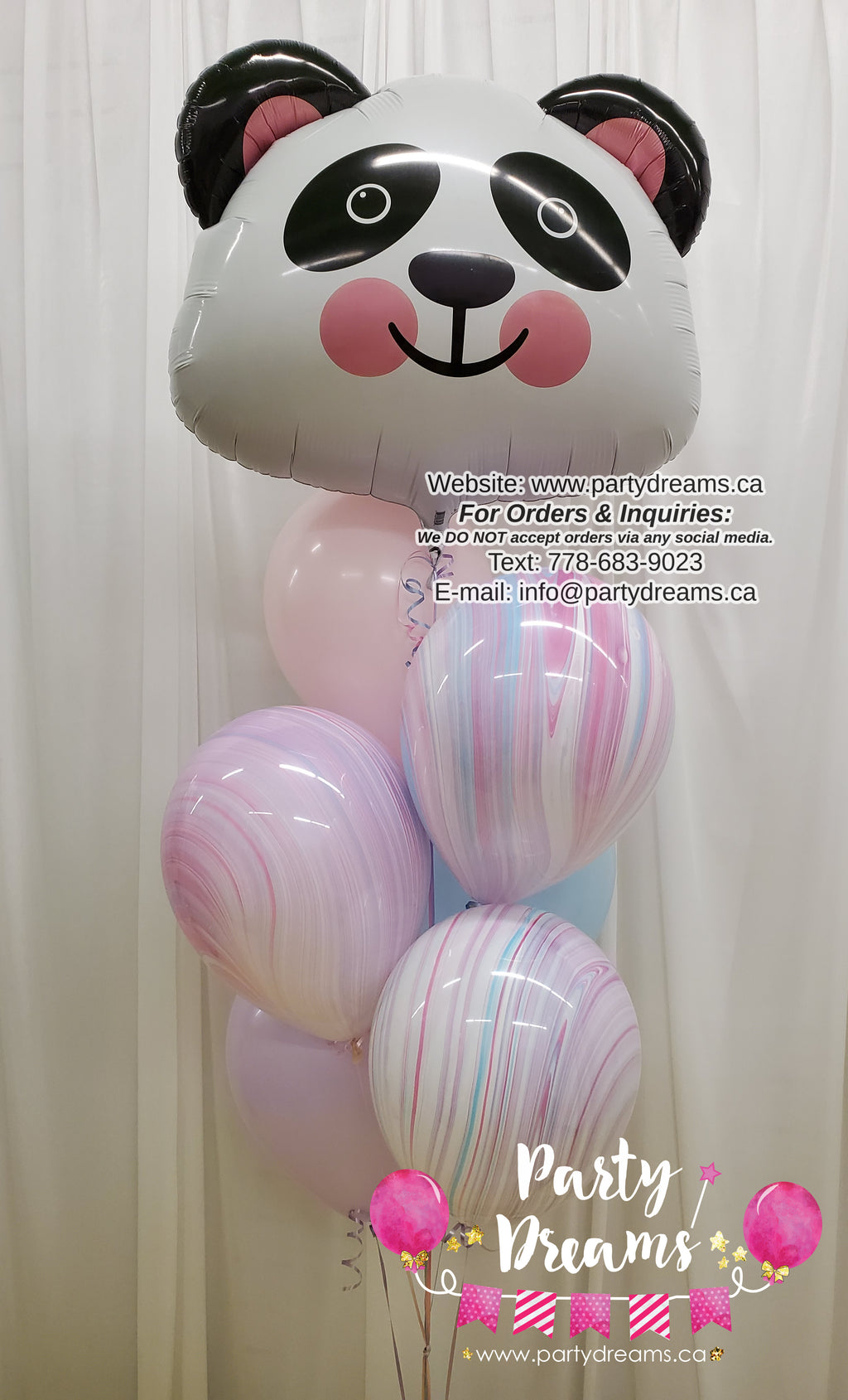 Panda Party! ~ Birthday Balloon Bouquet #237