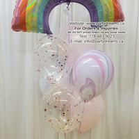 Lovely Rainbow ~ Birthday Balloon Bouquet #239