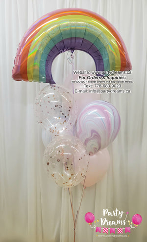 Lovely Rainbow ~ Birthday Balloon Bouquet #239