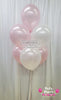 7 - Latex Balloon Bouquet (Pearl Pink & White Mix)